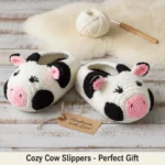 Cozy Cow Slippers Crochet Pattern (2)