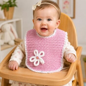 Crochet Blossom Bib