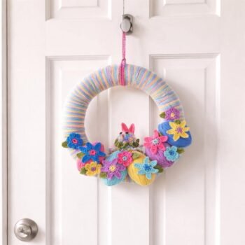 Crochet Easter Wreath Pattern