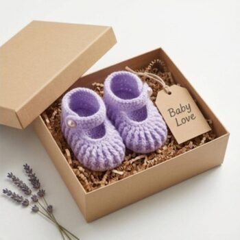 Easy Crochet Baby Booties Pattern PDF (4)