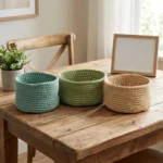 Three Crochet Nesting Baskets Pattern